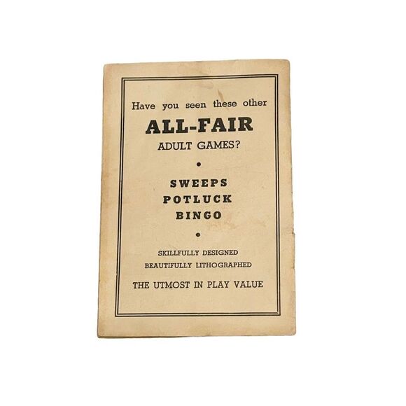 Vintage 1938 LINGO Crossword Game by All Fair Inc. - Picture 16 of 16